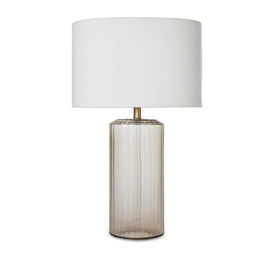 LH Home Translucent Clear Glass Table Lamp