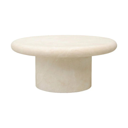 Travertino Concrete Outdoor Coffee Table