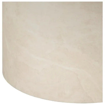 Travertino Concrete Round Outdoor End Table -- view 3