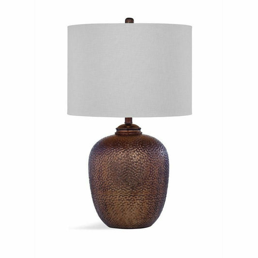 Trevor 26" Tall Metal Brown Table Lamp Table Lamps Sideboards and Thangs By Bassett Mirror