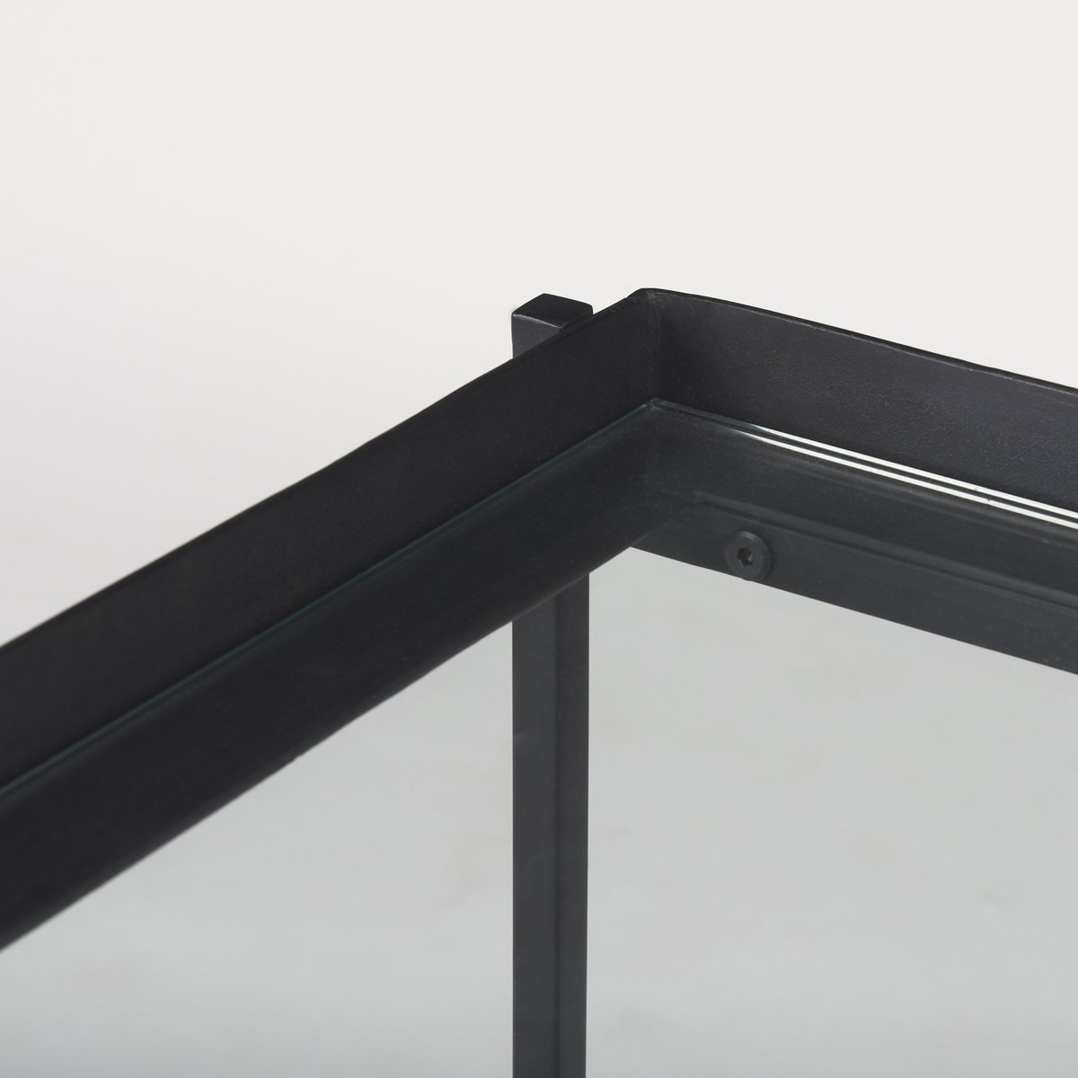 Mercana Trey Black Metal Square Accent Table