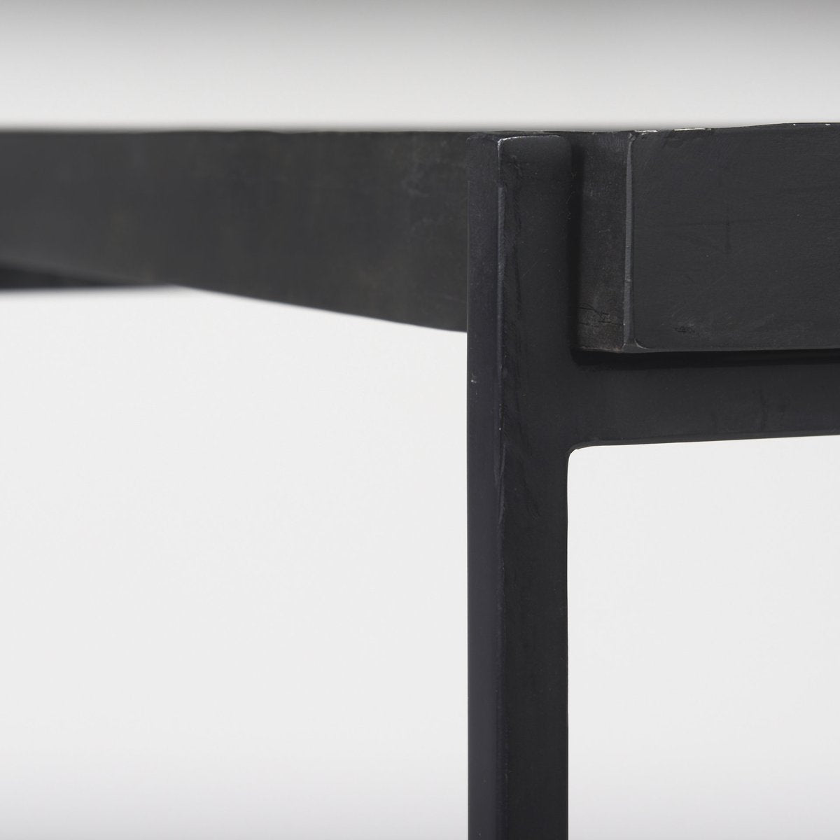 Mercana Trey Black Metal Square Accent Table