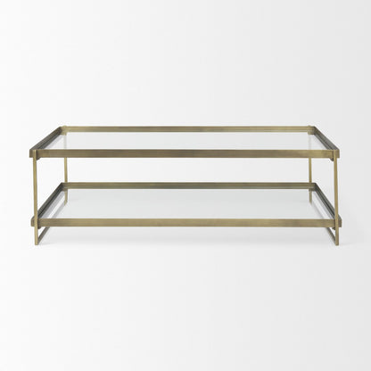 Mercana Trey Metal Frame Rectangular Coffee Table
