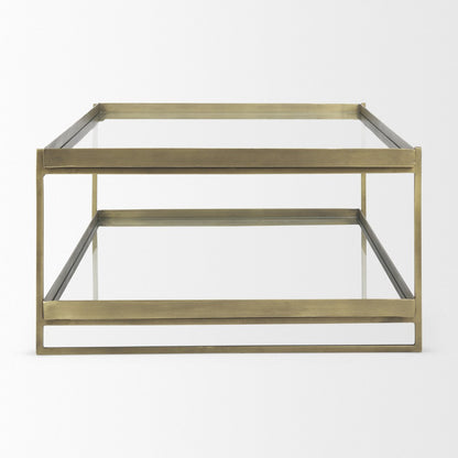 Mercana Trey Metal Frame Rectangular Coffee Table