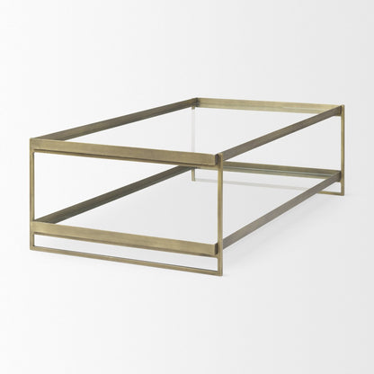 Mercana Trey Metal Frame Rectangular Coffee Table