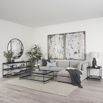 Mercana Trey Metal Frame Rectangular Coffee Table