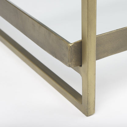 Mercana Trey Metal Frame Rectangular Coffee Table