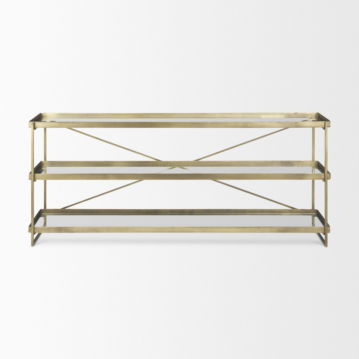 Mercana Trey Metal Frame Rectangular Console Table