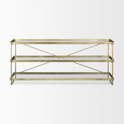 Mercana Trey Metal Frame Rectangular Console Table