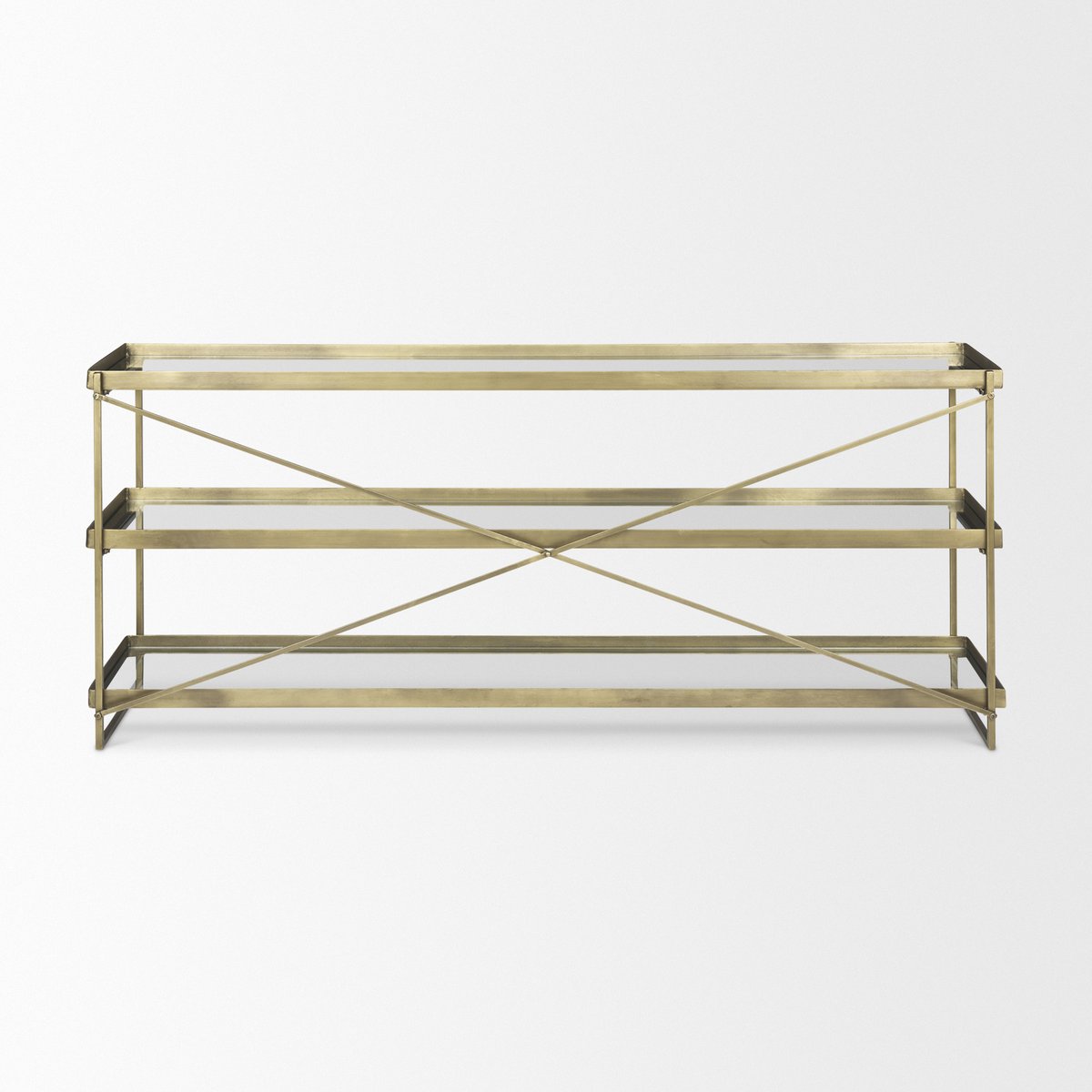 Mercana Trey Metal Frame Rectangular Console Table