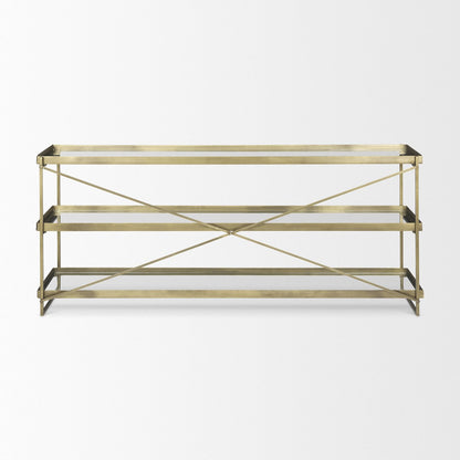 Mercana Trey Metal Frame Rectangular Console Table