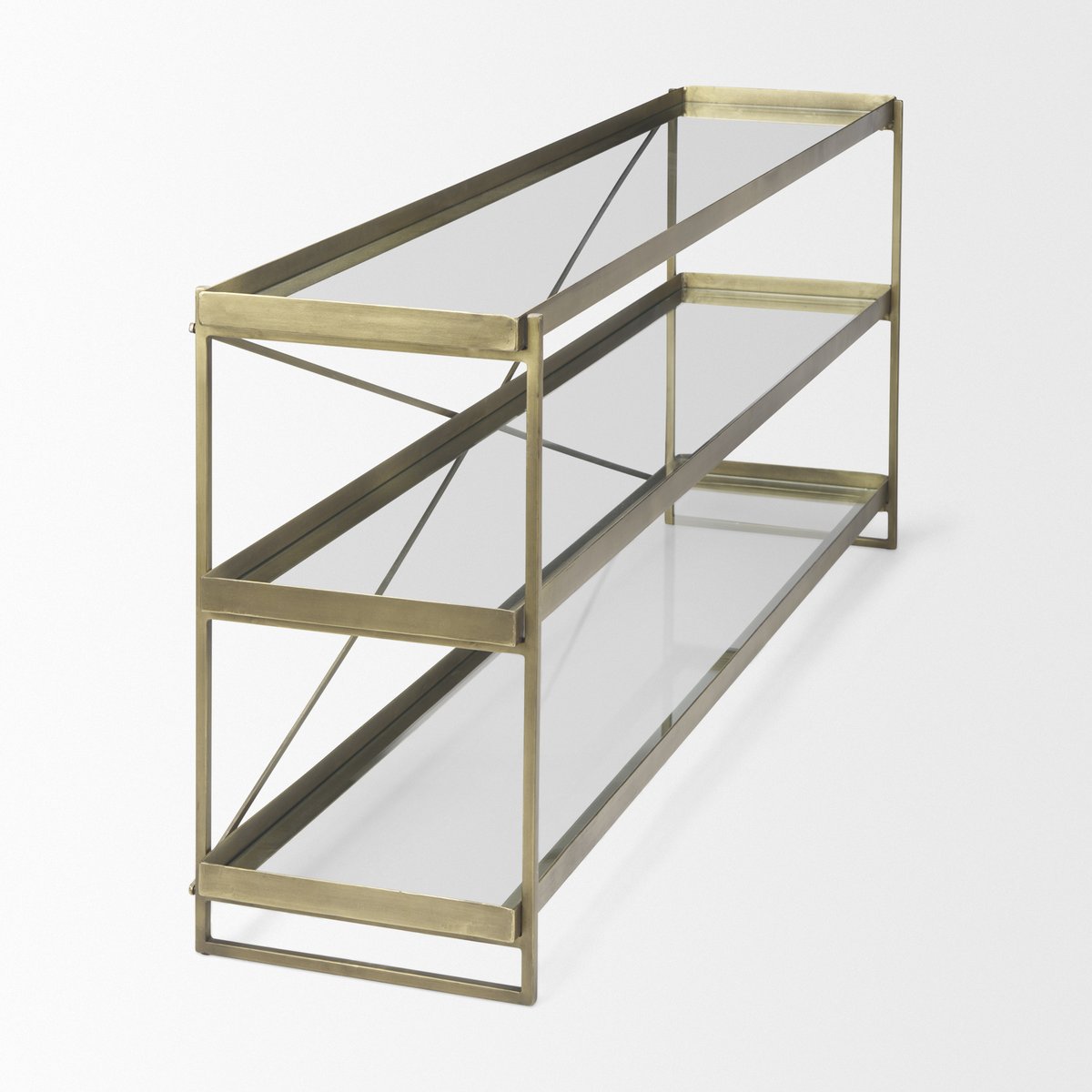 Mercana Trey Metal Frame Rectangular Console Table