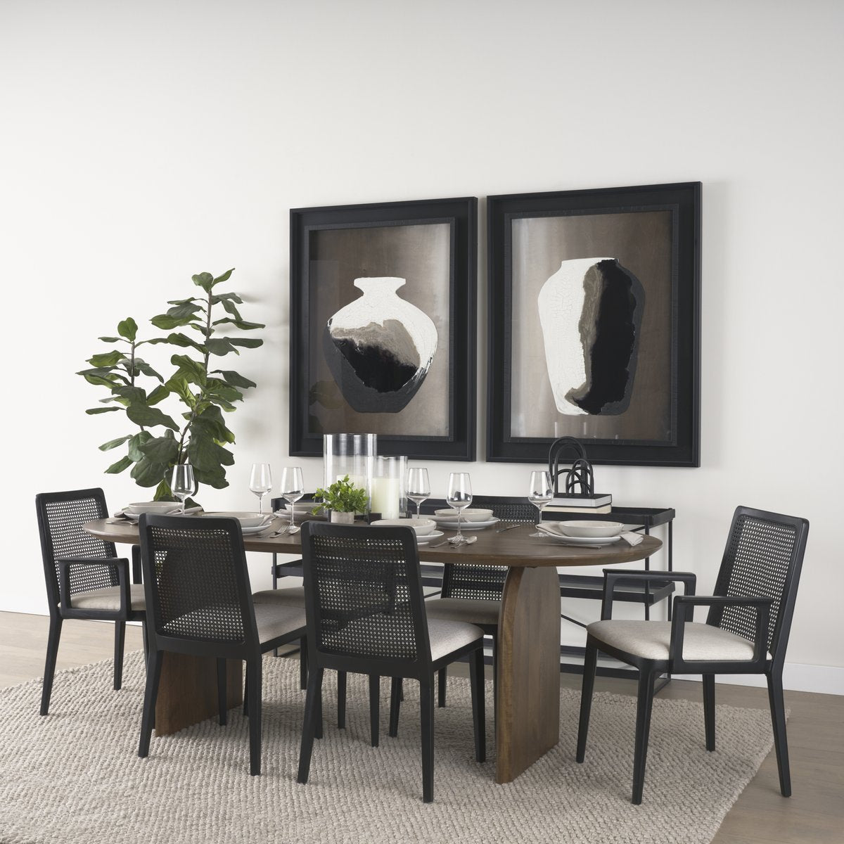 Mercana Trey Metal Frame Rectangular Console Table