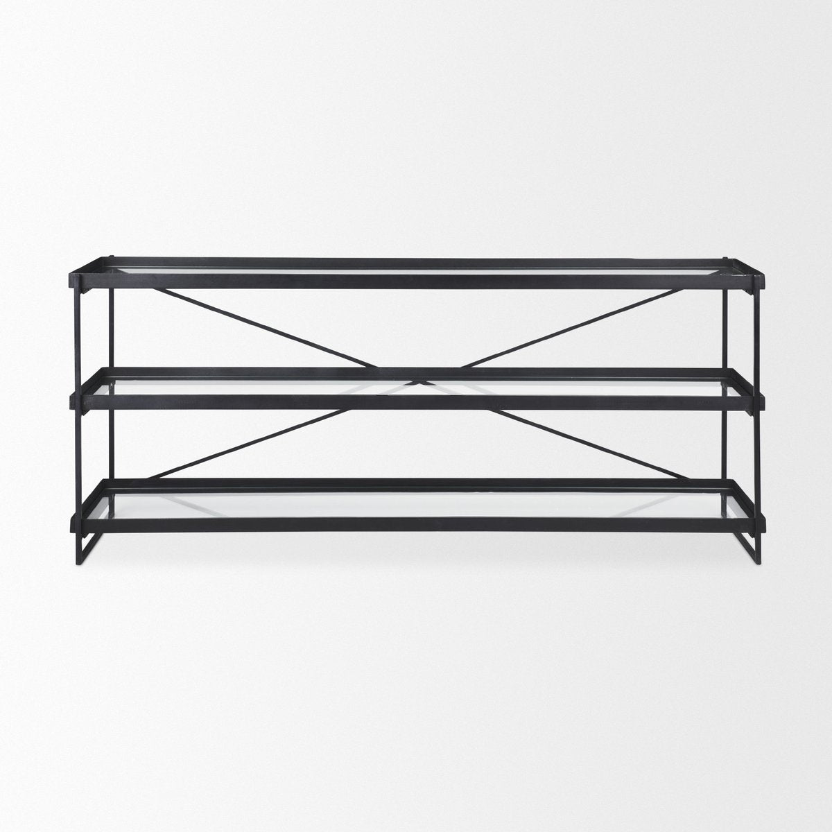 Mercana Trey Metal Frame Rectangular Console Table