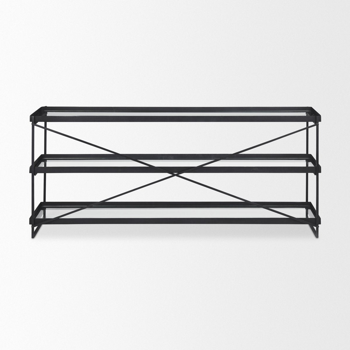Mercana Trey Metal Frame Rectangular Console Table