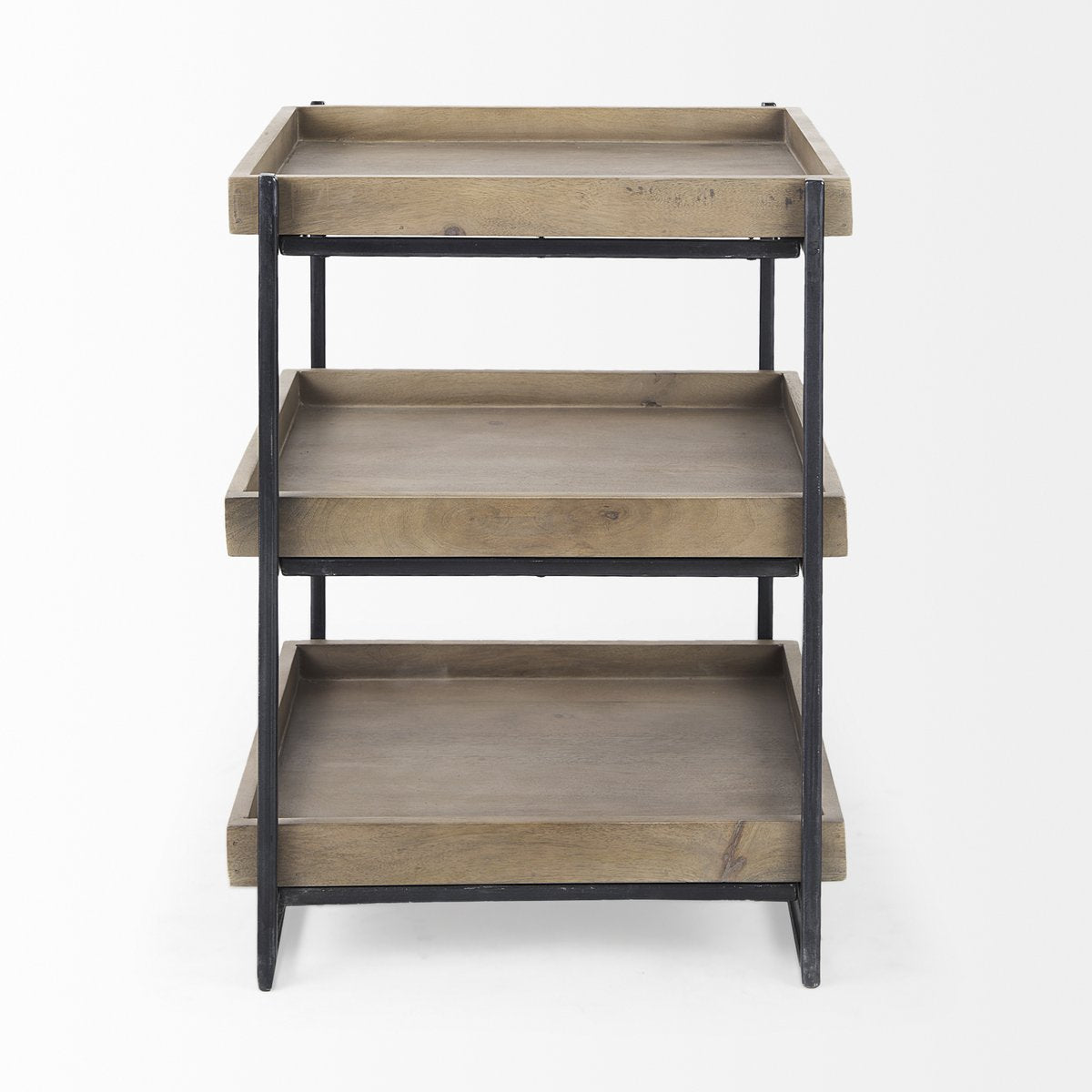 Mercana Trey Wooden Three-Tiered End Table