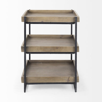 Mercana Trey Wooden Three-Tiered End Table