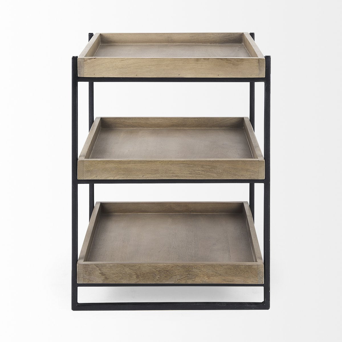 Mercana Trey Wooden Three-Tiered End Table
