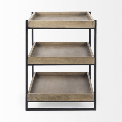 Mercana Trey Wooden Three-Tiered End Table