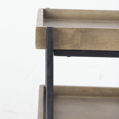 Mercana Trey Wooden Three-Tiered End Table