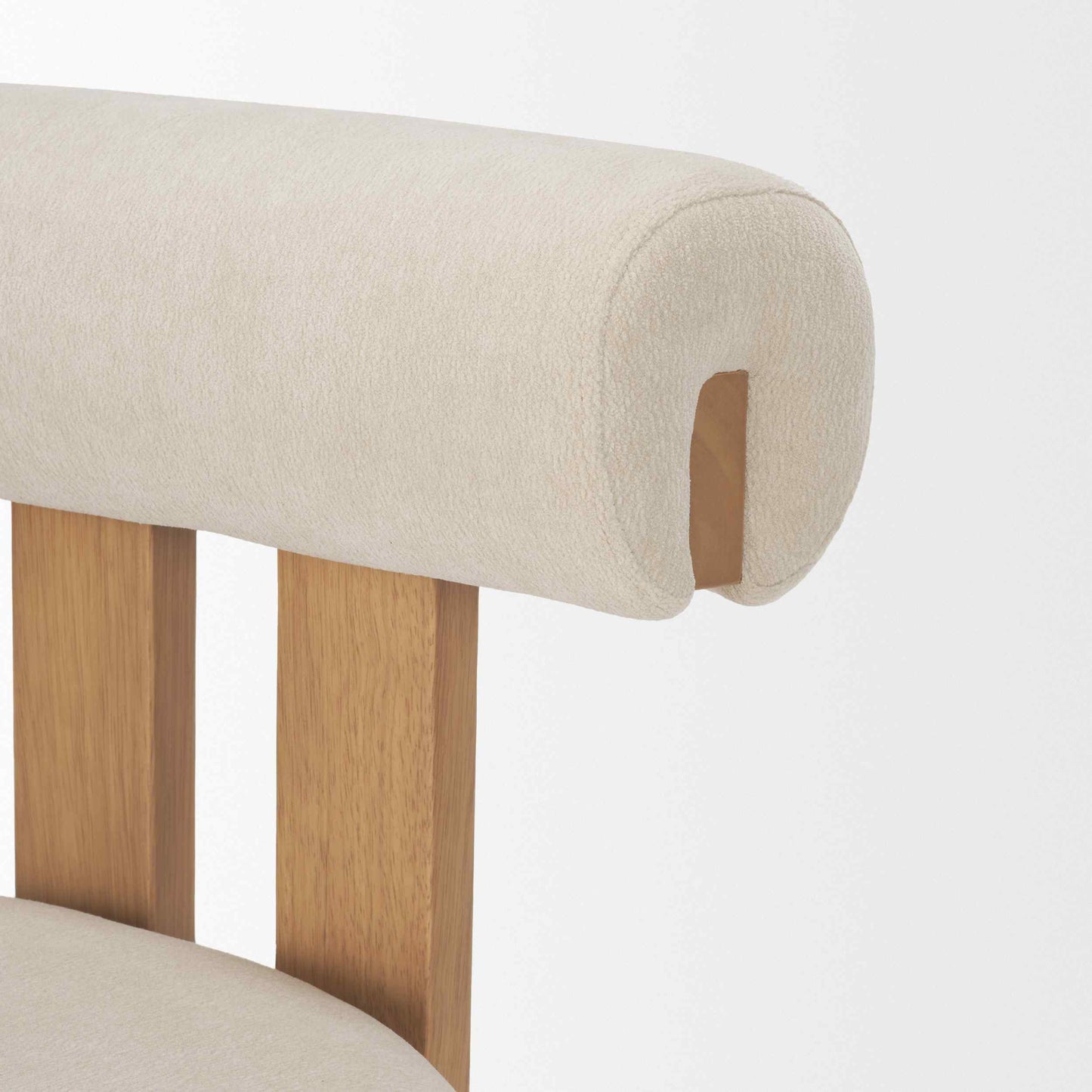 Mercana Tribeca Curve Open Back Fabric Dining Chair 2PC