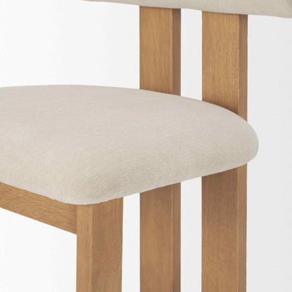Mercana Tribeca Curve Open Back Fabric Dining Chair 2PC