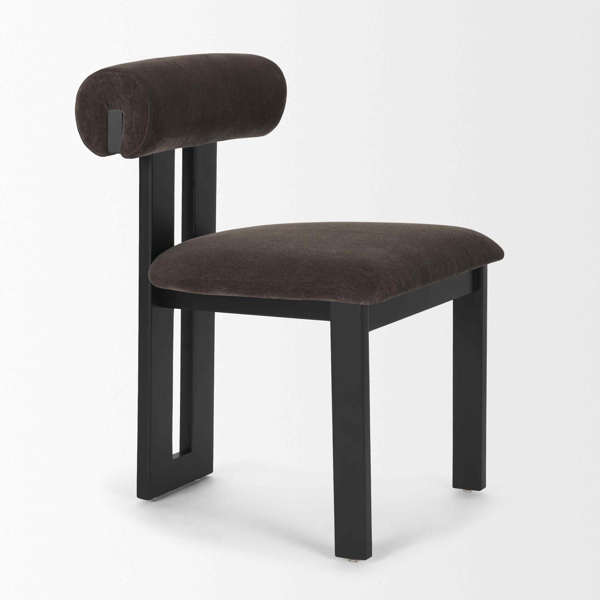 Mercana Tribeca Curve Open Back Fabric Dining Chair 2PC