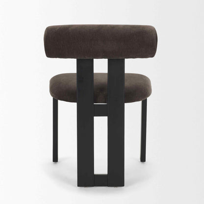 Mercana Tribeca Curve Open Back Fabric Dining Chair 2PC