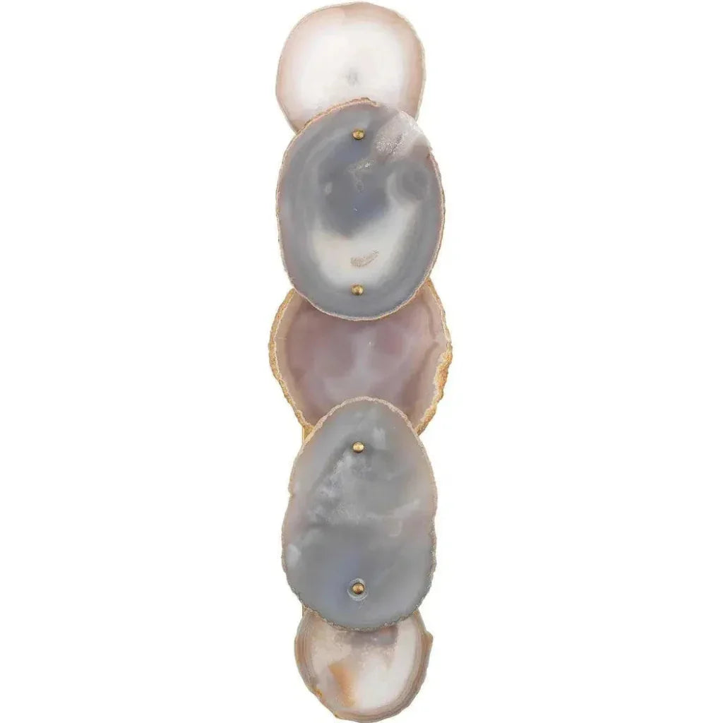 Trinity Five Agate Stones Wall Sconce