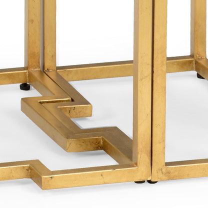 Trio White Marble Top Side Table-Side Tables-Chelsea House-LOOMLAN