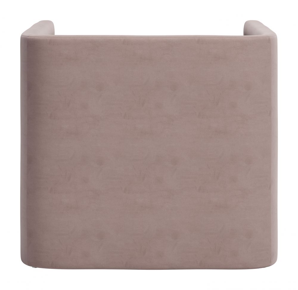 Zuo Modern Trippel Taupe Velvet Club Chair