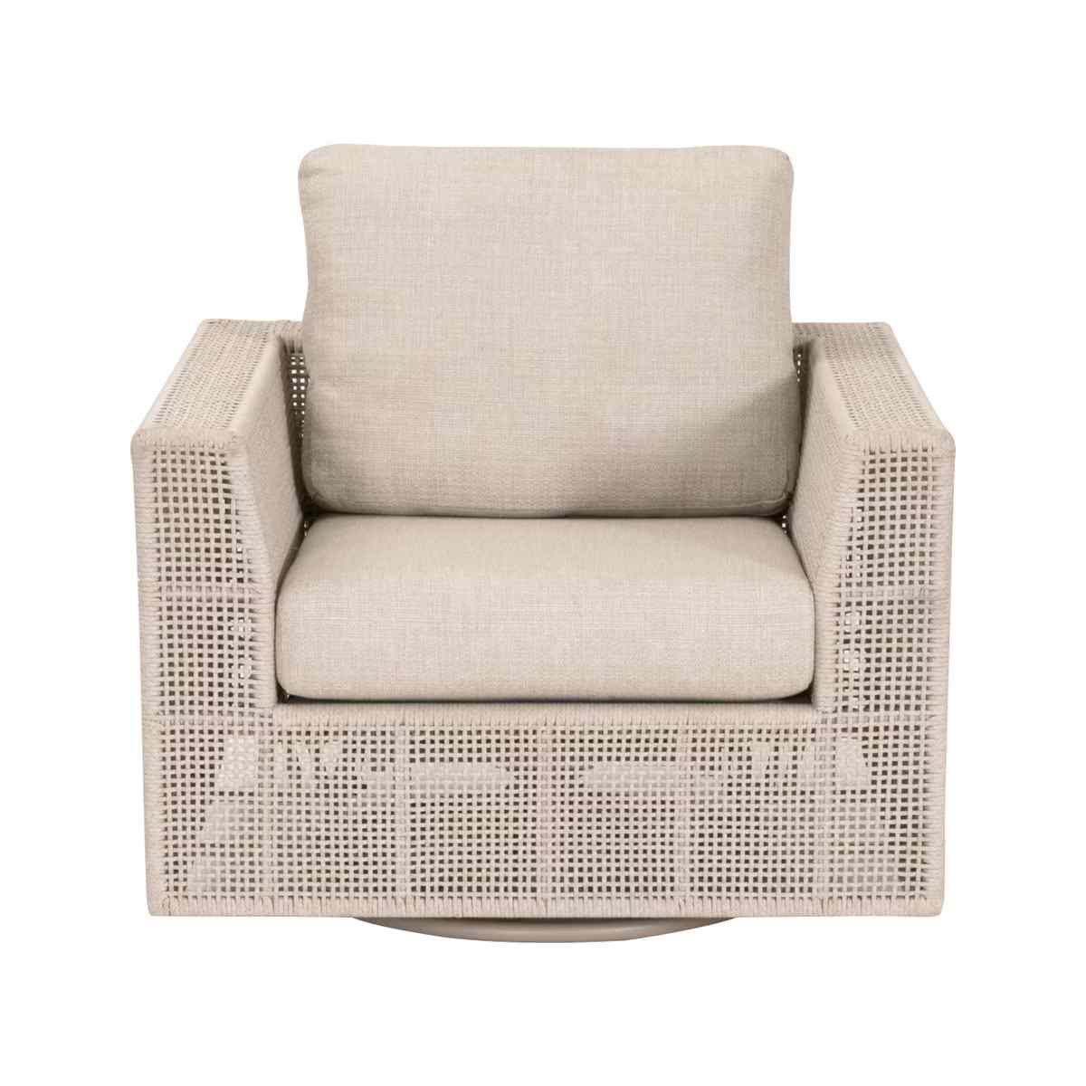 Tropez Olefin Fabric Swivel Outdoor Rocker