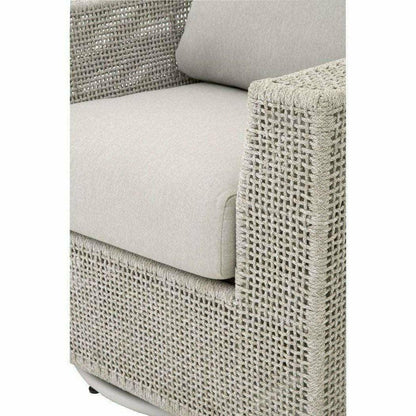 Tropez Outdoor Swivel Rocker Lounge Chair Taupe Rope Outdoor Accent Chairs Sideboards and Things By Essentials For Living