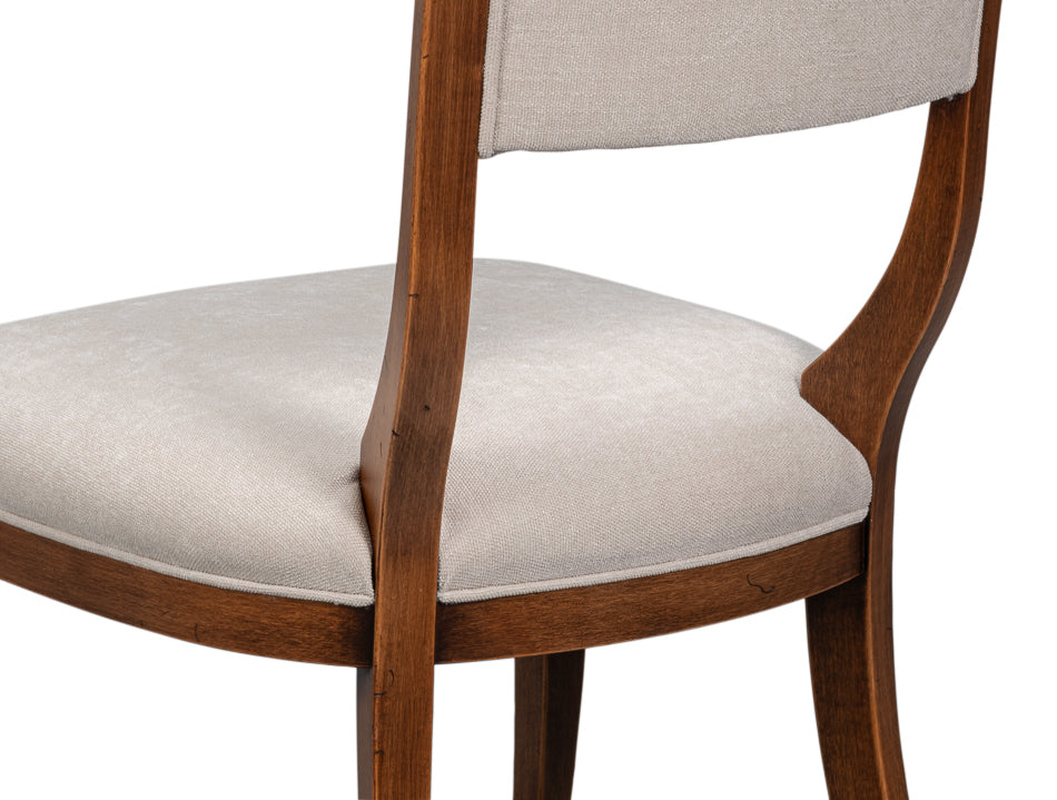 Sarreid Trophy Performance Fabric Armless Dining Chair 2PC
