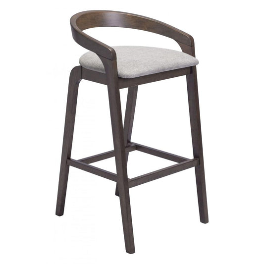 Zuo Modern Troy Plush Fabric Barstool 2PC