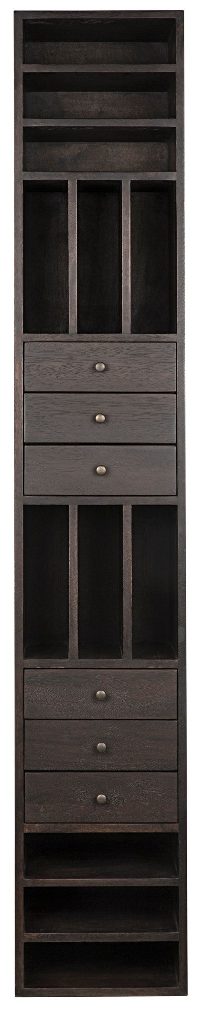 Tubula Bookcase, Ebony Walnut-Bookcases-Noir-Sideboards and Things