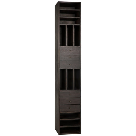 Tubula Bookcase, Ebony Walnut-Bookcases-Noir-Sideboards and Things