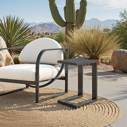 Zuo Modern Tudi Aluminum Black Side Table