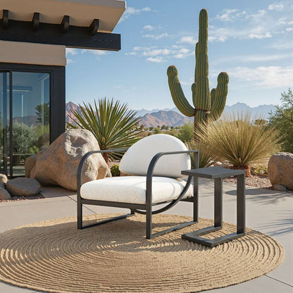 Zuo Modern Tudi Aluminum Black Side Table