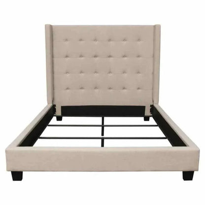 Diamond Sofa Tufted Wingback Low Profile Queen Bed Frame