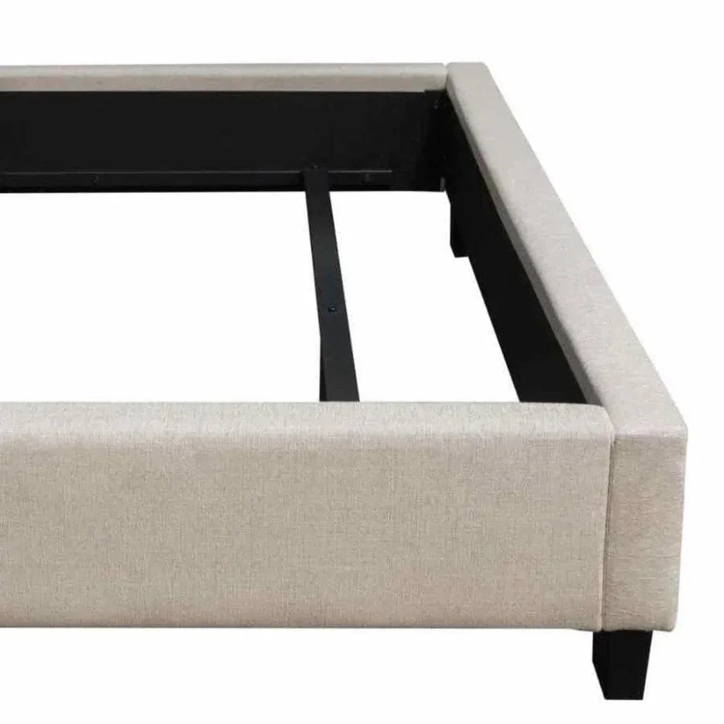 Diamond Sofa Tufted Wingback Low Profile Queen Bed Frame