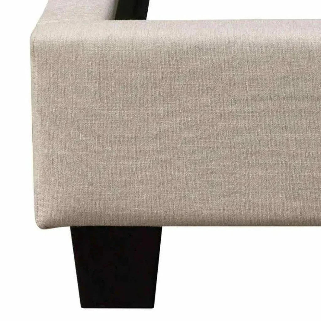 Diamond Sofa Tufted Wingback Low Profile Queen Bed Frame