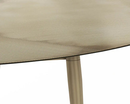 SUNPAN Tuner Iron Topped Oval Coffee Table