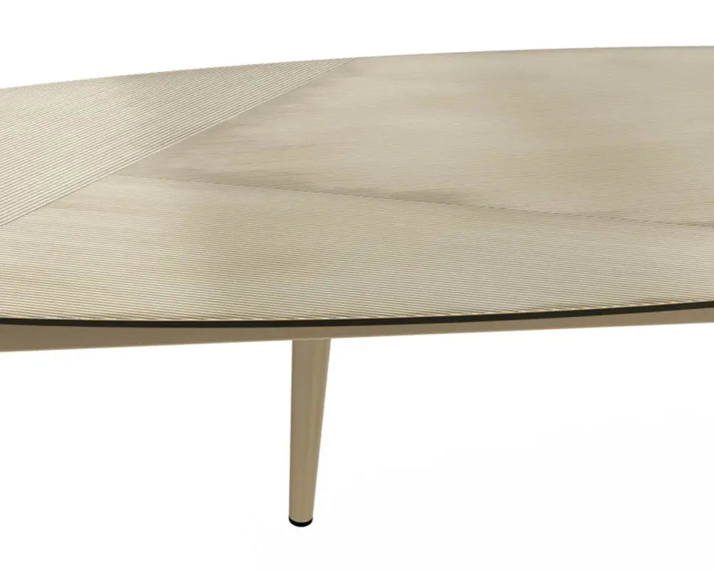 SUNPAN Tuner Iron Topped Oval Coffee Table