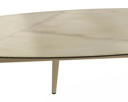 SUNPAN Tuner Iron Topped Oval Coffee Table