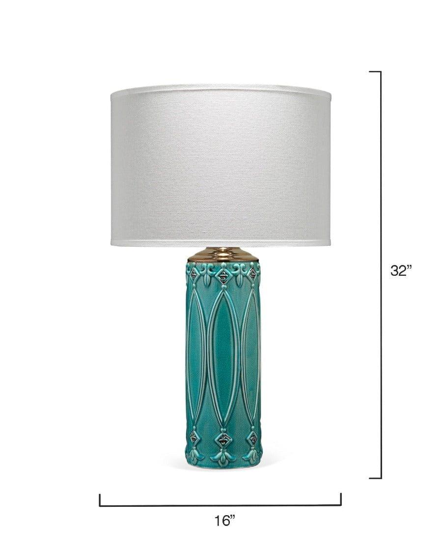 Turquoise Ceramic Tabitha Table Lamp Table Lamps Sideboards and Things By Jamie Young