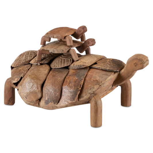 Turtle Set of 3-Statues & Sculptures-Currey & Co-Sideboards and Things