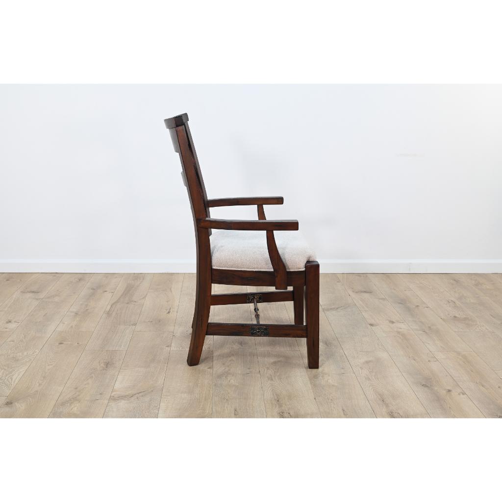 Sunny D Tuscany Cotton Dining Arm Chair (Set of 2)