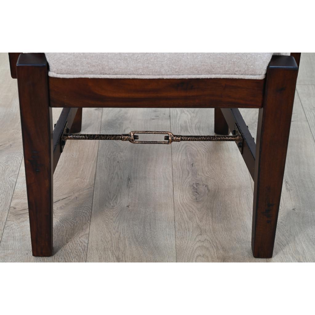 Sunny D Tuscany Cotton Dining Arm Chair (Set of 2)