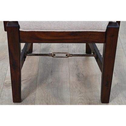 Sunny D Tuscany Cotton Dining Arm Chair (Set of 2)